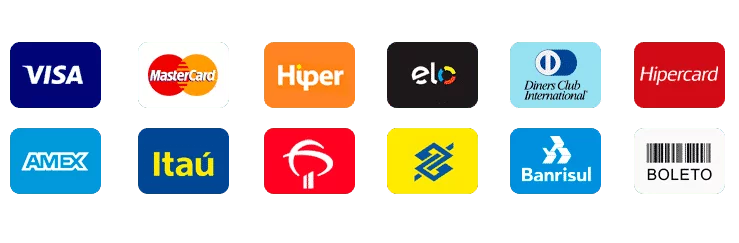 Formas de Pagamento: Pix e Cartões de Crédito